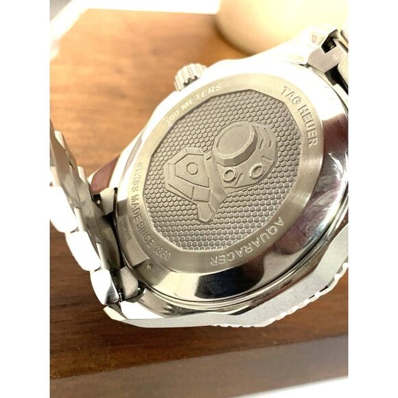 Tag Heuer Men's Watch WBP201F Aquaracer Swiss Automatic Orange Dial Steel 43mm - Picture 6 of 14